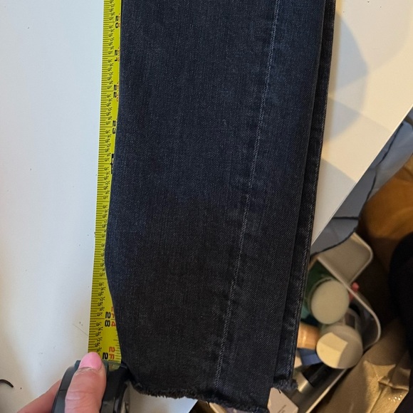 Agolde Pinch Waist Skinny Jeans Grey High Rise Stretch Denim Womens Size 27 B467 - Picture 15 of 16